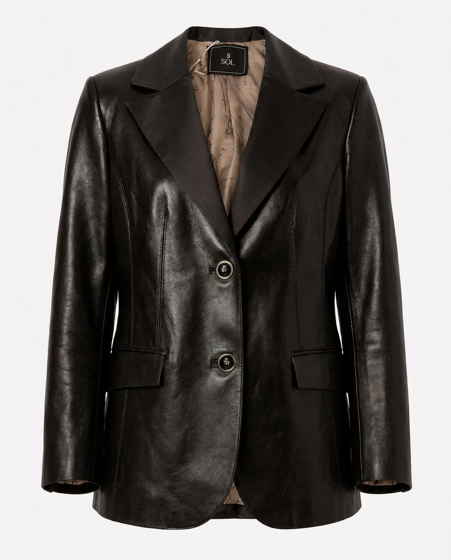 Пиджак №58 Dark Choco. Leather. EX