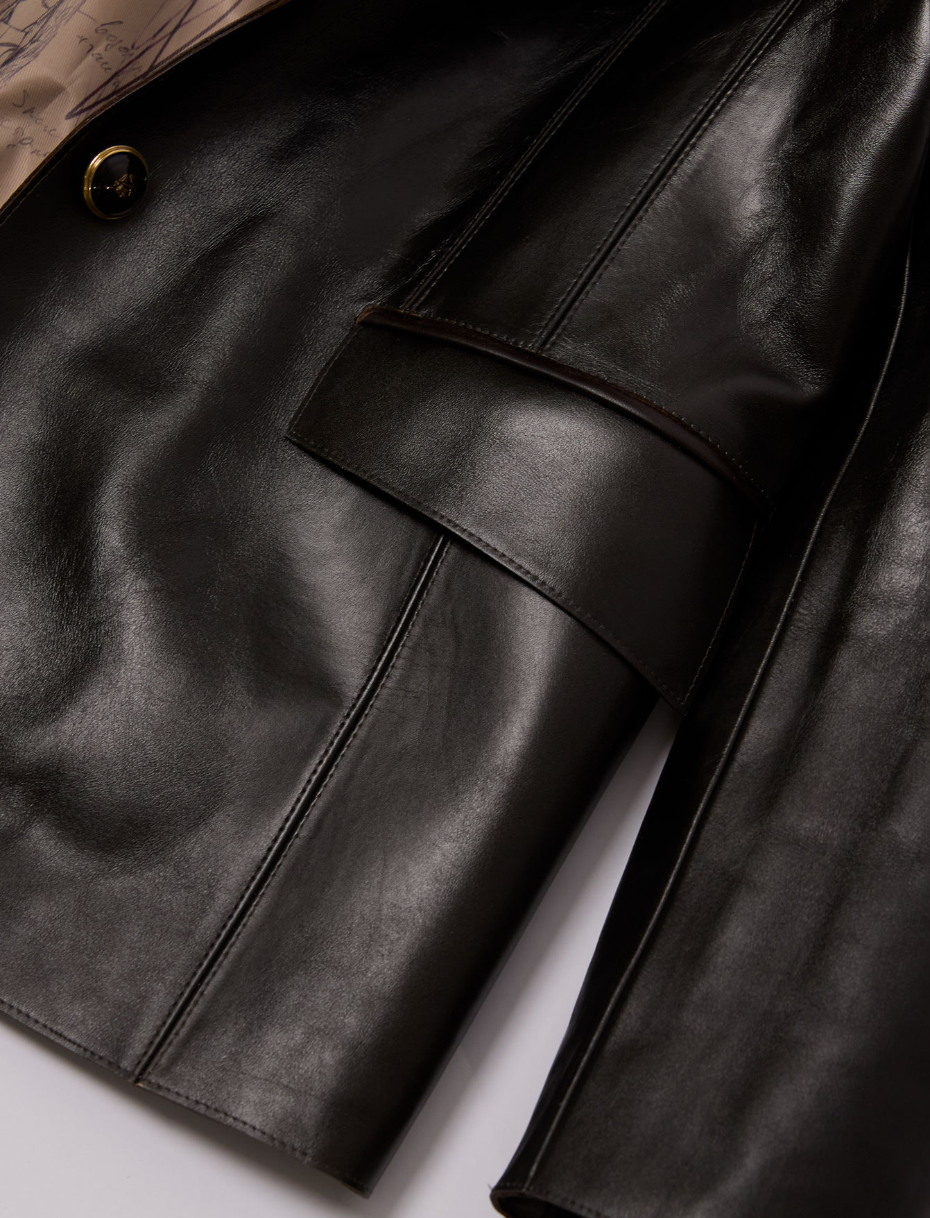 Пиджак №58 Dark Choco. Leather. EX